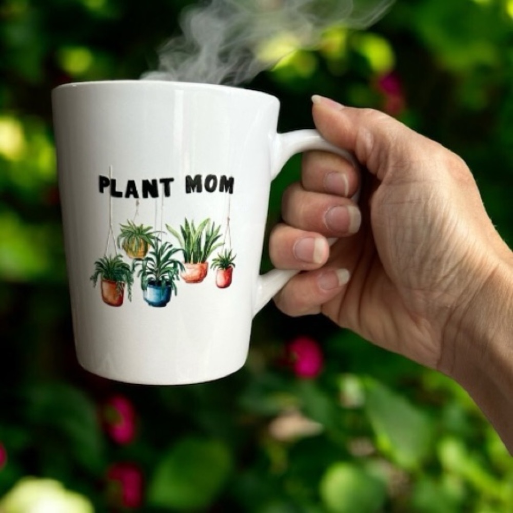 Plant Mom White 11 oz Ceramic Mug
